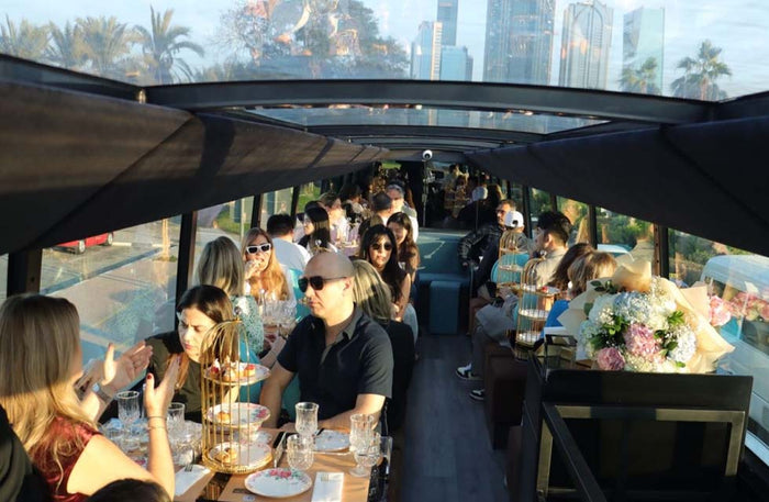 Scenic Gourmet Brunch for Two on Wheels with Bustronomy Dubai | at Wondergifts