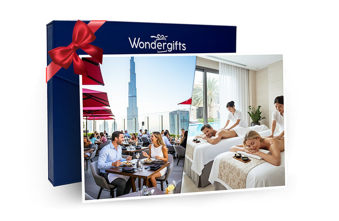 CÉ LA VI Lunch or Dinner with Burj Khalifa Views & Anantara Couples Massage