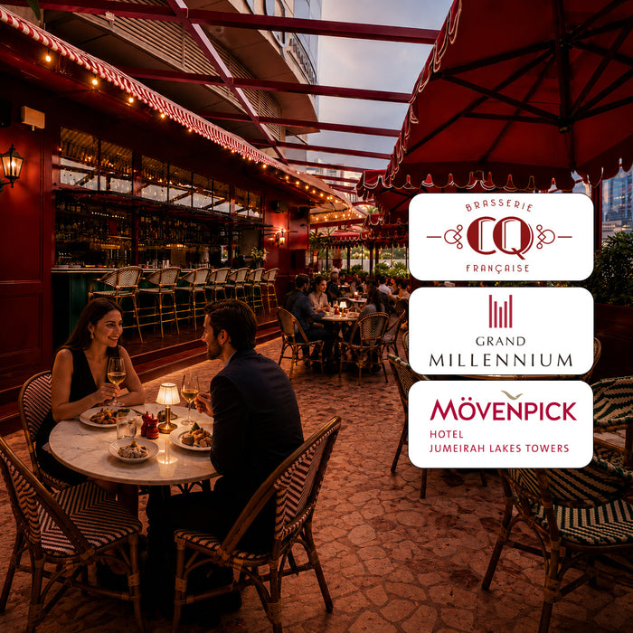 CQ French Brasserie - Elegant Steak Dining Experience for Two at 2 Locations