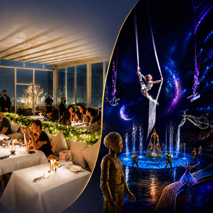 Iconic La Perle Silver B Ticket with 3-Course Dinner at Babiole Dubai