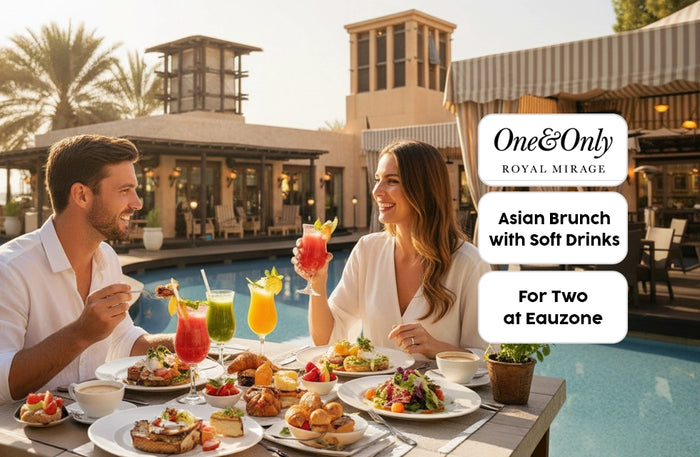 Chic Asian-Inspired Brunch with Soft Drinks for Two at Eauzone One&Only Royal Mirage Resort