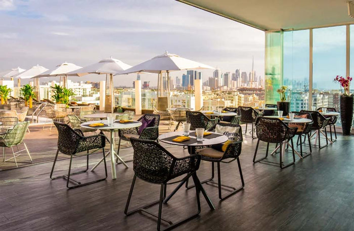 Sunset Dinner with House Drinks for Two at Estrellas Rooftop Lounge | at Wondergifts