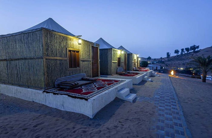 Scenic Bedouin Family Chalet Stay with BBQ, Camel Ride & More at Bedouin Oasis Desert Camp | at Wondergifts