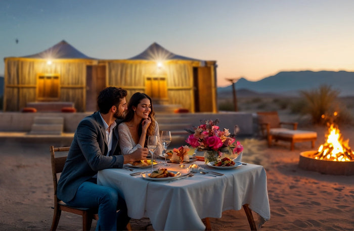 Scenic Bedouin Family Chalet Stay with BBQ, Camel Ride & More at Bedouin Oasis Desert Camp | at Wondergifts