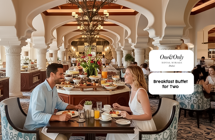 Gastronomic Breakfast Buffet for Two at Rotisserie, One&Only Royal Mirage Resort