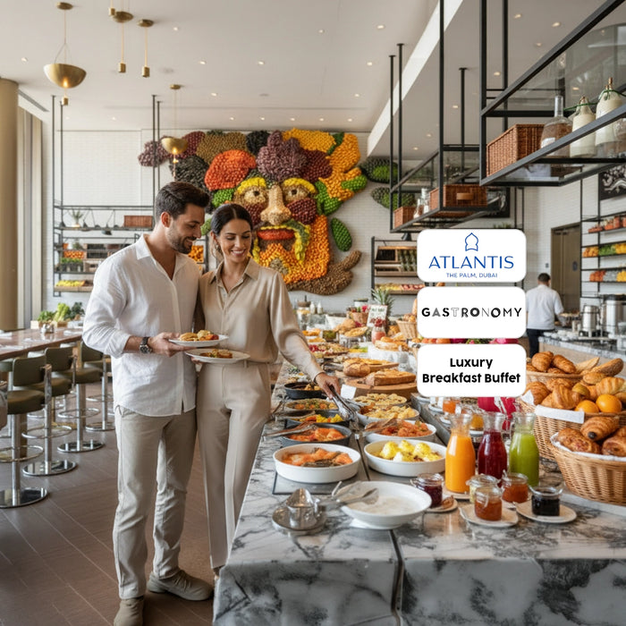 Gastronomy Atlantis The Royal - Luxury Breakfast Buffet Experience with Drinks for One
