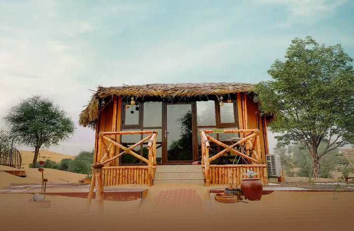 Authentic Desert Heritage Hut Stay with Breakfast & Dinner for Two | at Wondergifts