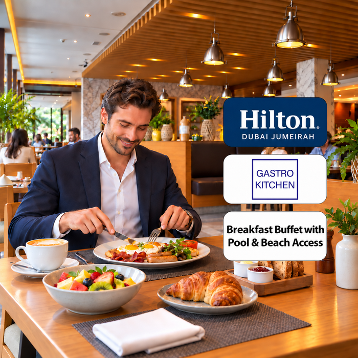 DoubleTree Hilton Gastro Kitchen - Internation Breakfast Buffet with Pool & Beach Access