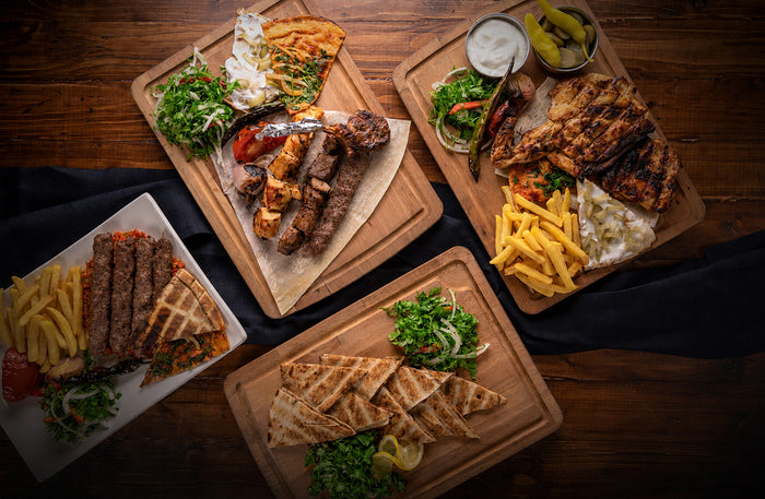 Grilled meat and chicken dishes at Cello Restaurant Dubai