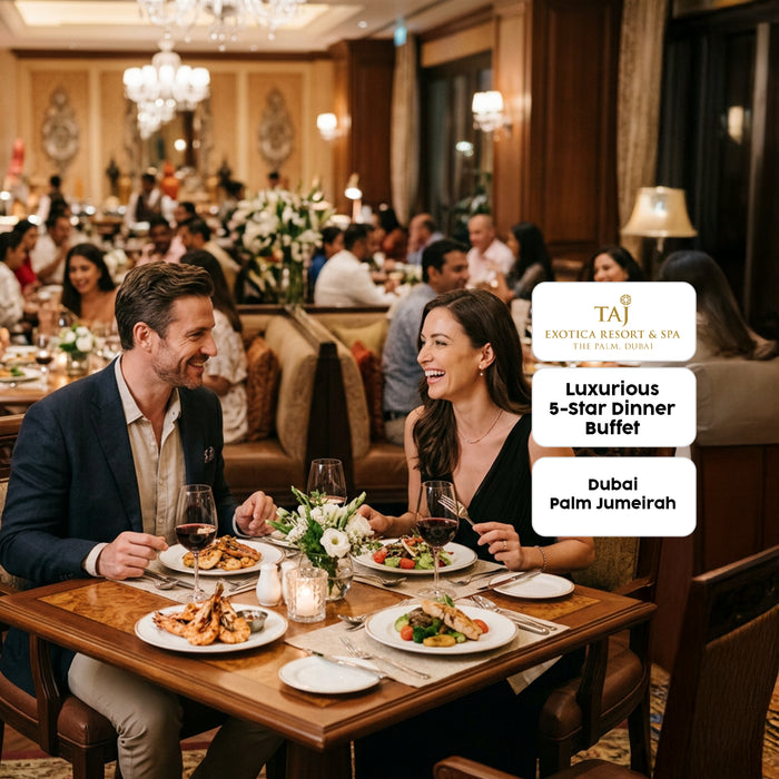 Taj Exotica Palm Jumeirah 5-Star Dinner Buffet Gift Voucher Dubai