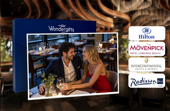 Luxury Dining Gift Box for Two: Exquisite Indulgence at 20+ Premier Restaurants | at Wondergifts