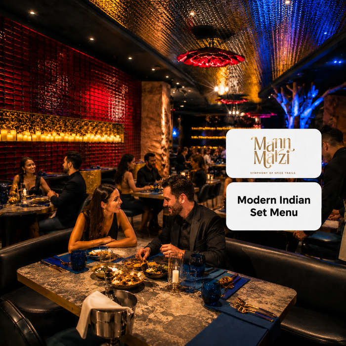 Mann Marzi at Raffles Dubai - Modern Indian Fine Dining Set Menu for Two