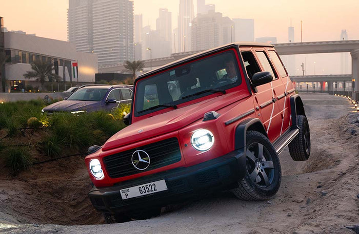 Exhilarating Mercedes G-Class Passenger Experience: Thrill Drive, Gourmet Dining & Videos for Two | at Wondergifts