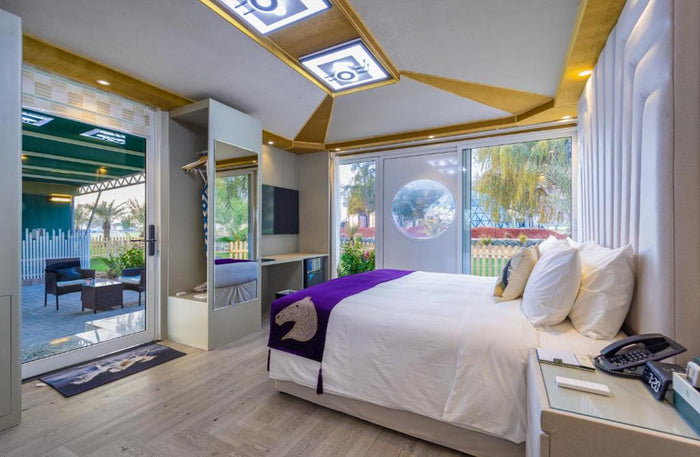 Stunning One Night Stay: Arabic Chalet Style for Two at Nirvana Retreat