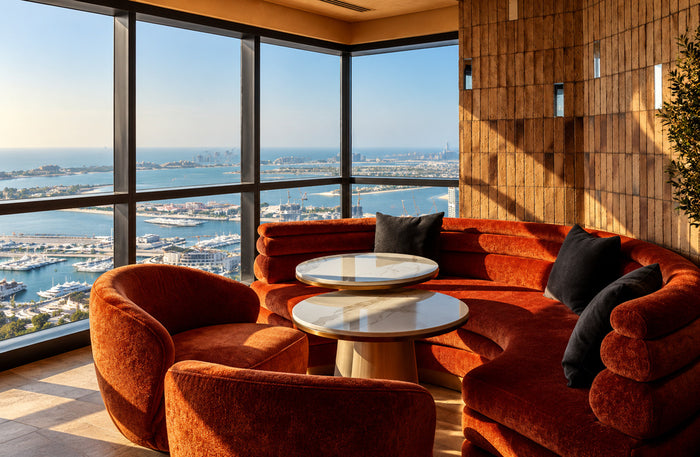 Observatory Lounge Marriott Harbour Hotel – Elevated Dining with Dubai Marina & Palm Jumeirah Views