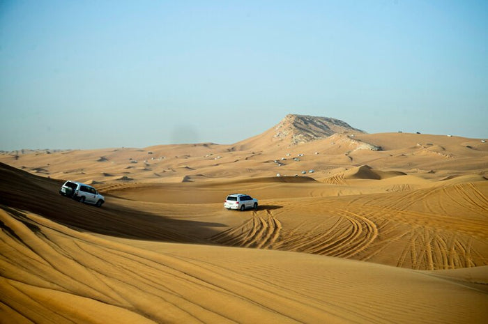 VIP 4x4 Desert Safari with Dinner Buffet & Live Show for Up to Six | at Wondergifts