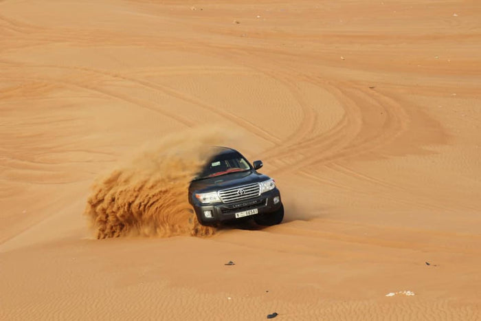 VIP 4x4 Desert Safari with Dinner Buffet & Live Show for Up to Six | at Wondergifts