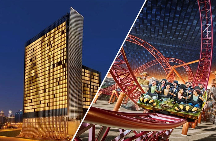 One Night Hotel Stay in Dubai with IMG World Tickets for Two | at Wondergifts