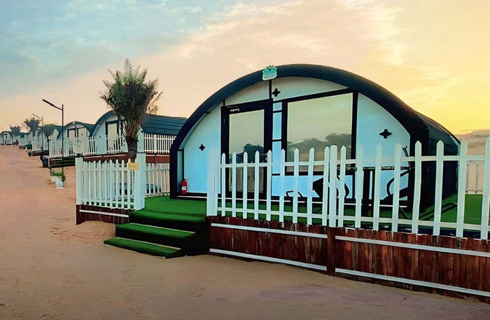 Luxurious Desert Camping in Platinum Pod with Breakfast & Dinner for Two | at Wondergifts