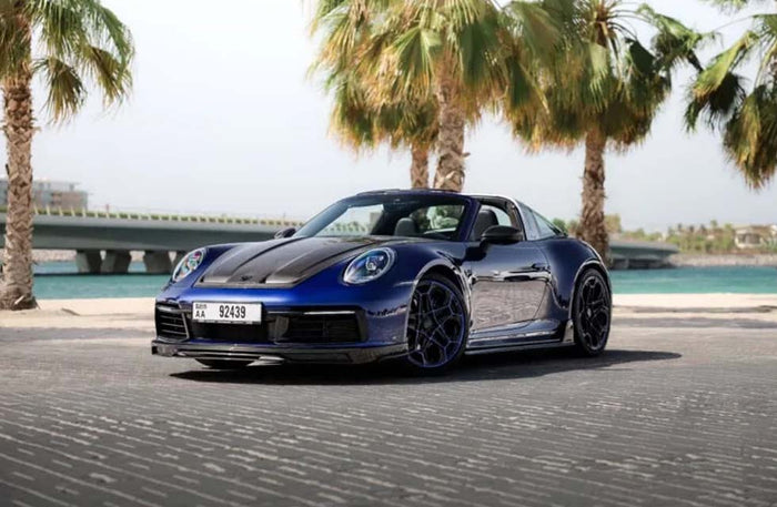 Rent a Porsche: Blue Porsche 911 Targa Techart for One Day | at Wondergifts