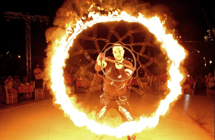 Heritage Village Desert Safari with Lake View Dinner Seating for Two