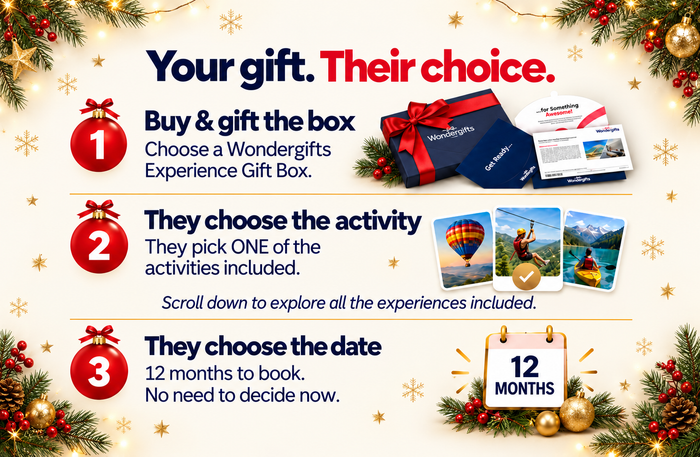 Merry Christmas & Happy New Year Gift Box: Choose from 250+ Experiences SKI DUBAI, ANANTARA, LA PERLE & More
