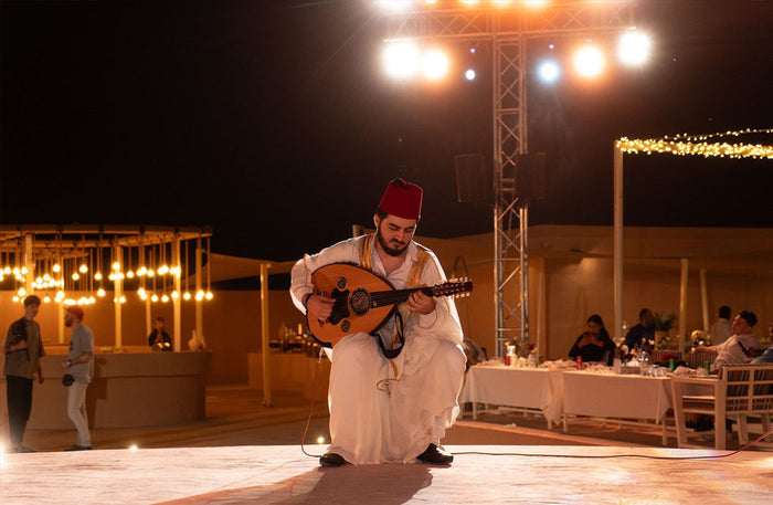 Heritage Village Desert Safari with Lake View Dinner Seating for Two