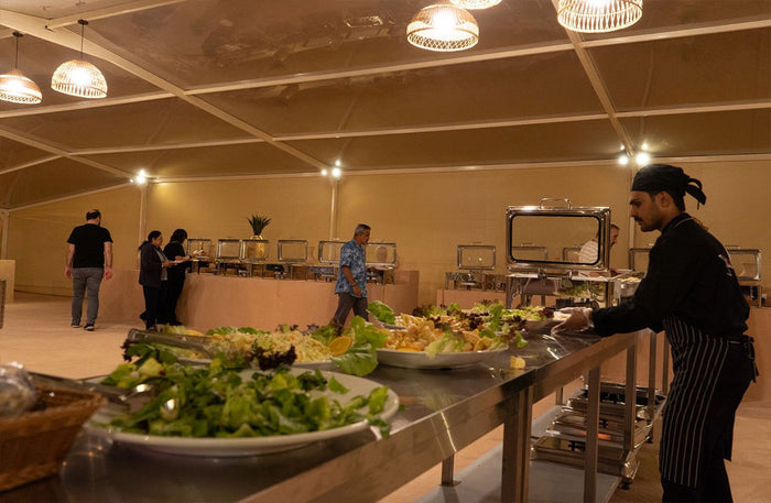 Heritage Village Desert Safari with Lake View Dinner Seating for Two