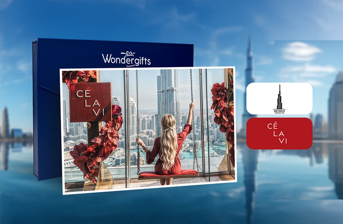 Premium Lunch Experience at CÉ LA VI with Beverages & Burj Views for Two