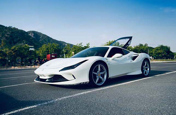 Dazzling Ferrari F8 Tributo One Day Rental at Masterkey Rent a Car
