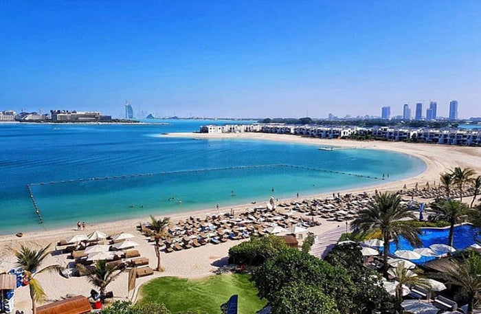 Lively Pool and Beach Escape for Two at RIVA Beach Club, Palm Jumeirah