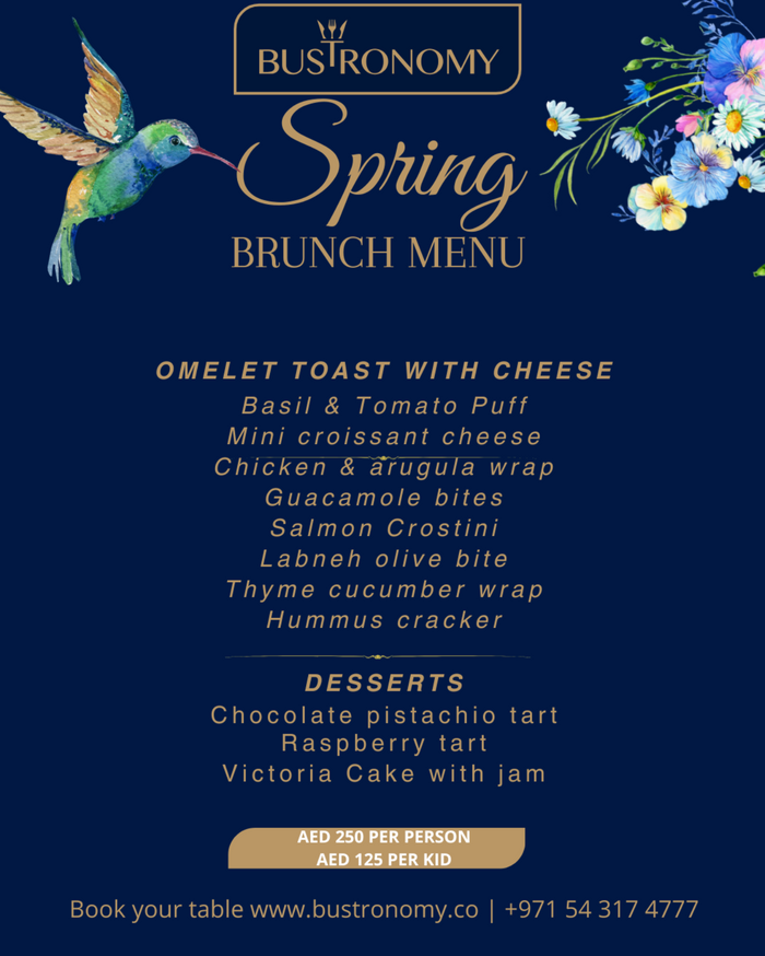 Scenic Gourmet Brunch for Two on Wheels with Bustronomy Dubai | at Wondergifts