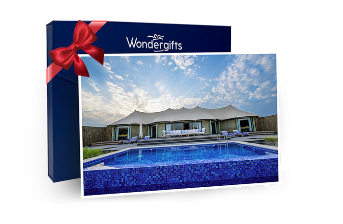Luxury Premium Tent Stay with Private Pool for Two at Kingfisher Retreat | at Wondergifts