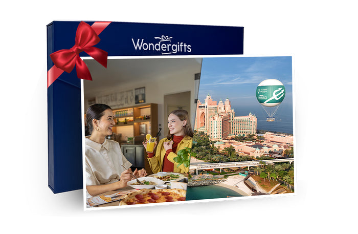 Stunning Dubai Balloon Flight at Atlantis The Palm & Vapiano Dining for Two