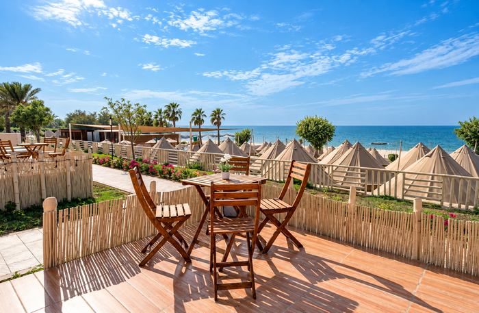 Longbeach Campground, Ras Al Khaimah - Charming Family Tent Stay with Breakfast & Dinner for Four