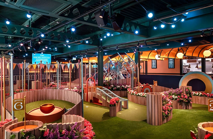 Vibrant Crazy Golf Experience with Drinks for One at Swingers Dubai
