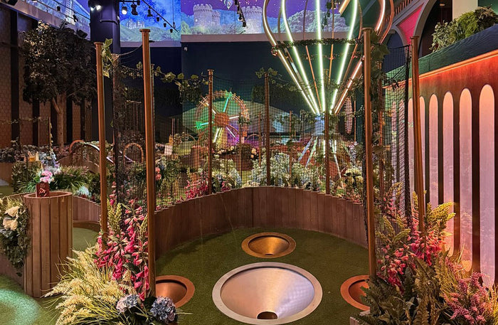 Vibrant Crazy Golf Experience with Drinks for One at Swingers Dubai