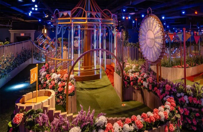 Vibrant Crazy Golf Experience with Drinks for One at Swingers Dubai