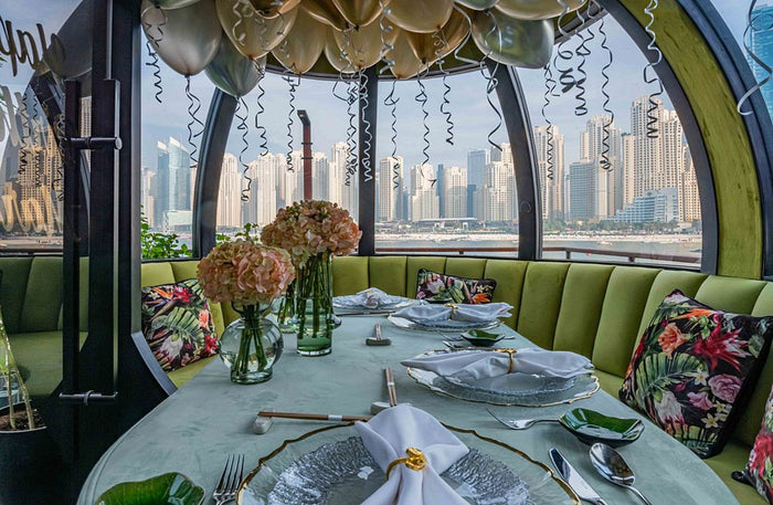 Premium Lunch for Two at The Pods with Dubai Skyline Views