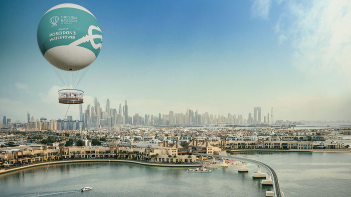 Three Cuts Palm Jumeirah Romantic Dinner & Breathtaking Dubai Balloon Experience for Two
