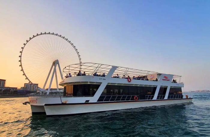 Enchanting Dubai Marina 3-Hour Luxury Sunset Cruise with BBQ for One | at Wondergifts
