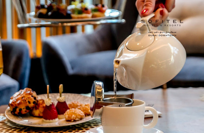 Luxurious Floating Afternoon Tea for Two with Pool Access at the 5-Star Sofitel Dubai Downtown | at Wondergifts