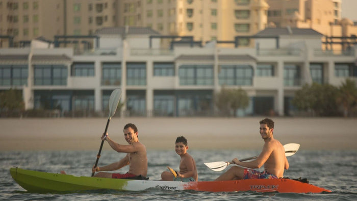 Exciting One-Hour Three-Seater Kayak Rental at Palm Jumeirah | at Wondergifts