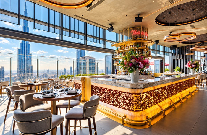 CÉ LA VI Signature Three-Course Lunch with Sky Views Observatory Entry Tickets for Two