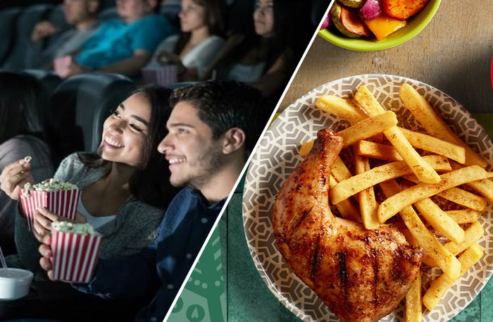 Reel Cinemas Ticket with Meal For Two at Nando's Restaurant | at Wondergifts
