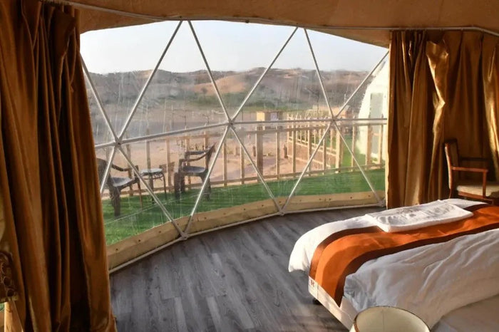 Romantic Overnight Gift Box: The Dunes Deluxe Dome Stay & Hot Air Balloon for Two | at Wondergifts