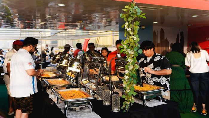 Dubai Marina 90-Min Sunset Cruise: Live Music, Dinner for Two | at Wondergifts