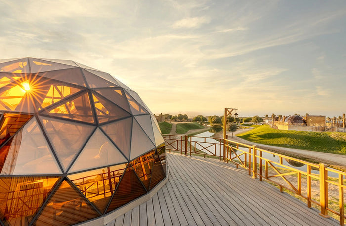 Al Marmoom Luxury Dome Stay: One Night Full Board with G-Class Safari & More | at Wondergifts