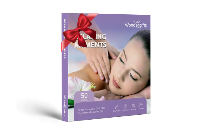 Relaxing Moments Gift Box - One-Hour Massage at One of 50 Top-Tier Spas | at Wondergifts