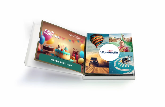 Happy Birthday Gift Box - Selection of Gourmet, Adventures, Spa and More | at Wondergifts